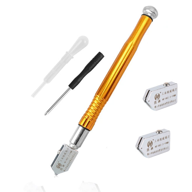 Glass Cutter 2mm-15mm, Upgrade Glass Cutter Tool for Glass Cutting/Tiles/Mirror
